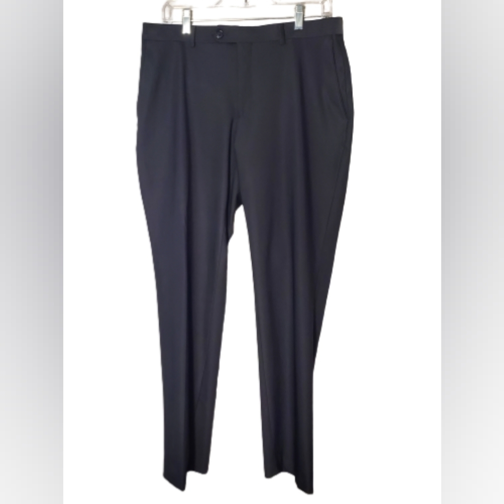 Apt. 9 Dark Charcoal Slim Fit Performance Flex Men's Dress Pants Size 33